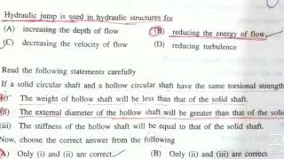 Haryana AEE civil engineering previous year  solved  question paper part 3