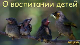 "О воспитании детей". Eduard Wiens.  МСЦ ЕХБ.