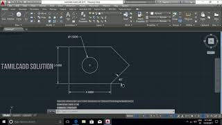 AutoCAD  Modify Tool Trim, Extend And Draw Simple Drawing -- Tamil