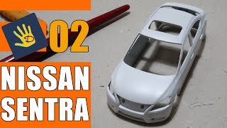 PINTURA NISSAN PEROLADO BRANCO COM AEROGRAFO