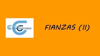 FIANZAS (II)