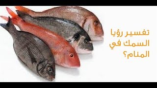 تفسير رؤيا السمك في المنام ، الدكتور أشرف العسال