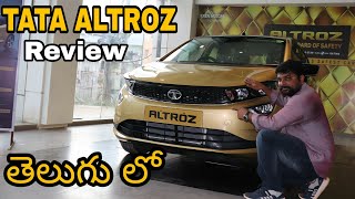 Tata ALTROZ review in telugu|Altroz top-end features|telugu car review