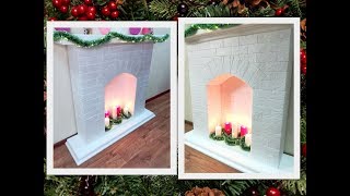 DIY?Я СДЕЛАЛА ЭТО!?НОВОГОДНИЙ КАМИН за 2 ДНЯ своими руками?Сказочный новогодний декор дома