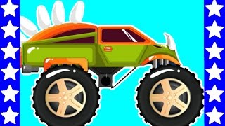 Мультики про большие машины. Монстр трак. Джип для детей. Мультфильмы про монстр трек. Развиваша ТВ.