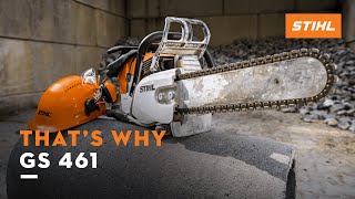 The STIHL GS 461 concrete cutter