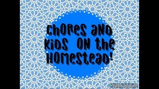 Chores for the Homestead Kids~Age appropriate~how we divide chores!