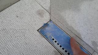 Shower linear drain tile installation tips