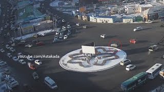 Astakada Владивосток ДТП 23 января 2018 Кольцо 3ей Рабочей Toyota и Kia