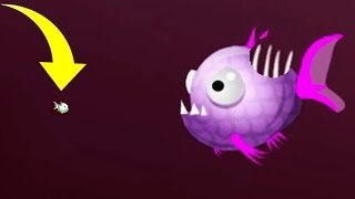 mini fish VS SUPER GIANT FISH! (HUGE) (Oceanar.io)
