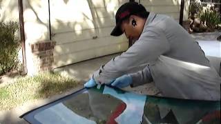 Windshield replacement (Part 2) Lo Auto Glass Repair, Stockton CA.