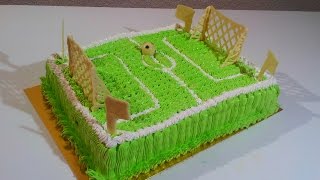Торт Футбольное поле Как сделать торт футбольное поле Детские торты Cake football field
