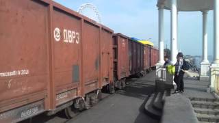 2ТЭ116 1419(Б) Ведет вагоны с порта на станцыю Бердянск и приветливая лок бригада