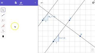 Using the SLOPE Tool & FractionText Command: GeoGebra Beginner Exercise 15