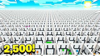 WORLD'S BIGGEST MINECRAFT MAP! 2,500 LEVELS!