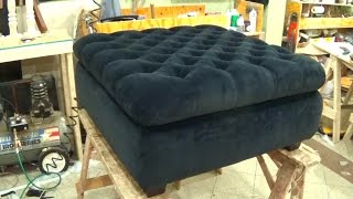 DIY - HOW TO UPHOLSTER A STORAGE OTTOMAN - ALO Upholstery