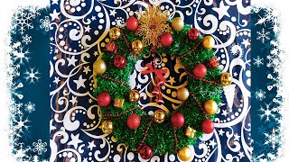 Новогодний венок  своими руками! Новогодняя переделка из Фикс Прайс.