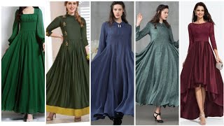 Latest trending plated kurti and frilly dress with glamorous look fashionable  decent & sober girls