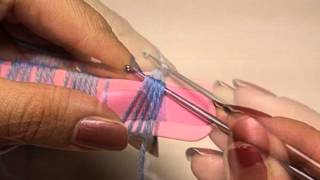 Как связать необычный узор крючком.How to tie a fancy pattern hook.