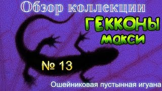 ОШЕЙНИКОВАЯ ПУСТЫННАЯ ИГУАНА из коллекции игрушек ГЕККОНЫ МАКСИ