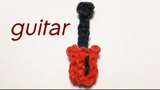 Rainbow loom Electric Guitar charm | How to make loom bands charms