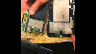 Разбор Lenovo A2107 IdeaTab замена гнезда