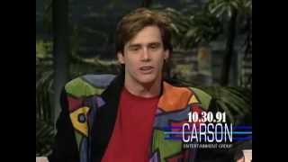Jim Carrey Impressions of Kevin Bacon & Wile E. Coyote on Johnny Carson's Tonight Show