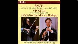 J.S. Bach Concerto for Violin and Oboe in C  minor BWV 1060, Kremer Holliger