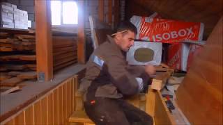 Изготовление лестницы на второй этаж с забежными ступенями, сборка /ступенька 48