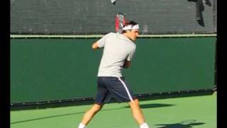 Roger Federer Backhands in Slow Motion