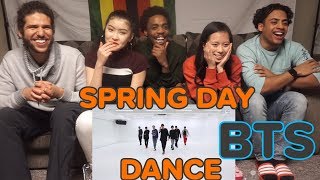 [CHOREOGRAPHY] BTS (방탄소년단) 봄날 (Spring Day) Dance Practice | REACTION