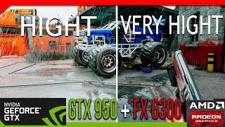 GTA V REDUX - GTX 950 | FX 6300 | HIGHT vs VERY HIGHT 60fps 1080p