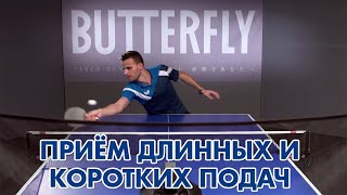 Тренажёр Butterfly Amicus. Как двигаться при приёме коротких и длинных подач