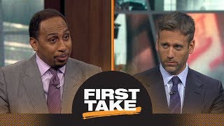 Stephen A. Smith and Max Kellerman debate Carmelo Anthony’s worth to the Rockets | First Take | ESPN
