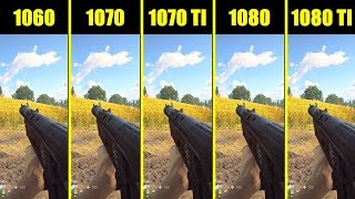 Battlefield 5 1080 TI Vs 1080 Vs 1070 TI Vs 1070 Vs 1060 Frame Rate Comparison