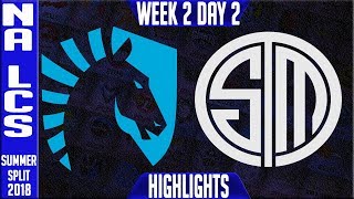 TSM vs TL Highlights | NA LCS Summer 2018 Week 2 Day 2 | Team Solomid vs Team Liquid Highlights