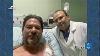 Cid Gomes é transferido para Fortaleza e agradece equipe do hospital que o atendeu em Sobral (CE)