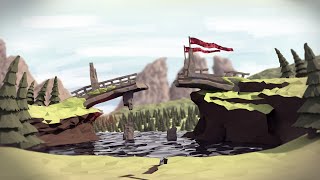 | PigArt | BLENDER Low Poly: Broken bridge
