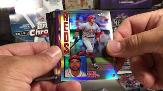 2020 Topps Baseball Cards Opening Series #1 - Jumbo HTA Hobby Box of 2019 Topps Chrome