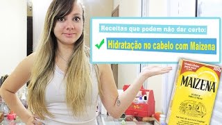 Hidratação no cabelo com  MAIZENA da certo? | SALVOU MEU CABELO