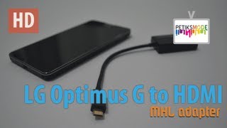 LG Optimus G to HDMI screen mirroring via MHL adapter