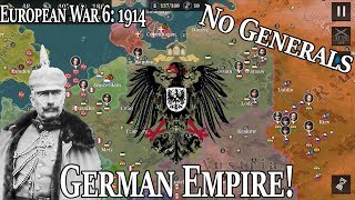 Germany 1914 NO GENERALS European War 6: 1914