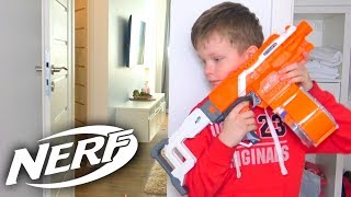 САША ЗА ГЛАВНОГО. НЕРФ игра . БРОС ШОУ. BROS SHOW