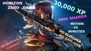 Horizon Zero Dawn | 30,000 Exp | 3000 Shards | Within 10 Mins | No Glitch or Exploit |