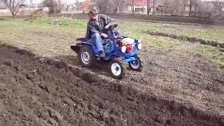 Самодельный трактор из мотоблока Нева