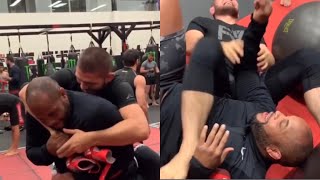 Khabib Wrestles DC and Submits Him ?