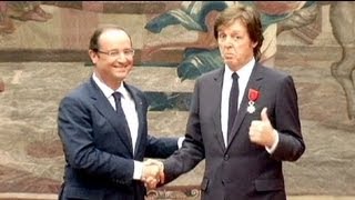 Francia: Paul McCartney, oficial de la Legión de Honor