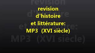 révision d'histoire et de littérature: le XVI siècle