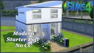 The Sims 4 - Modern Starter Loft No CC (House Build)