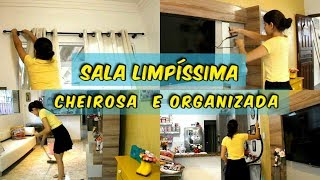 FAXINA PESADA NA SALA + DICAS PARA AJUDAR NA LIMPEZA → Casinha da Sabrina